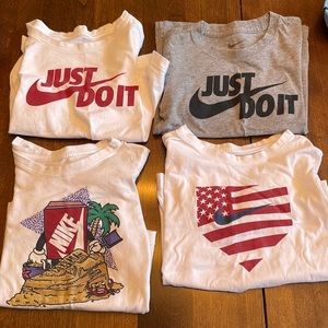 Nike 4 T Shirt Lot - Boys size 7